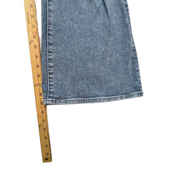 American Eagle Super Hi-Rise Flare Jeans Women 14 Distressed Next Level Stretch - Picture 10 of 15